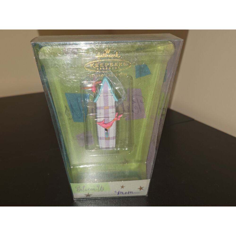 HALLMARK Between Us Ornament Mom Porcelain Bird House Kristina Kline 2002